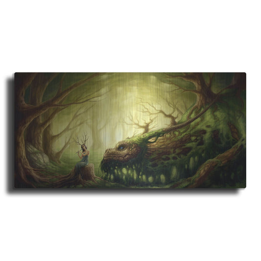 Luxe Metal Art 'Forgotten Fairytales' by JoJoesArt, Metal Wall Art