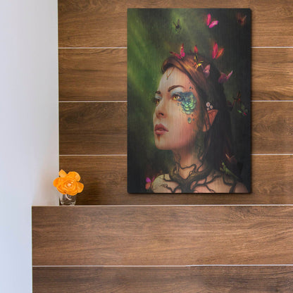 Luxe Metal Art 'Gaia' by JoJoesArt, Metal Wall Art,12x16