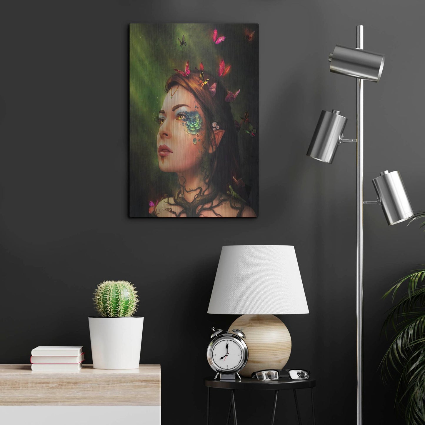 Luxe Metal Art 'Gaia' by JoJoesArt, Metal Wall Art,16x24