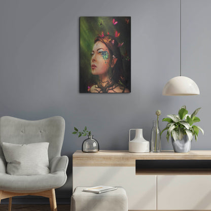 Luxe Metal Art 'Gaia' by JoJoesArt, Metal Wall Art,16x24