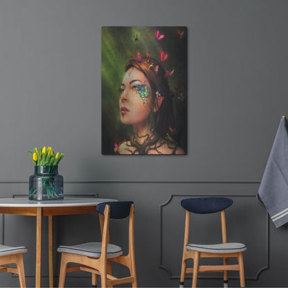 Luxe Metal Art 'Gaia' by JoJoesArt, Metal Wall Art,24x36