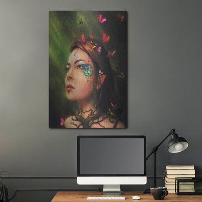 Luxe Metal Art 'Gaia' by JoJoesArt, Metal Wall Art,24x36