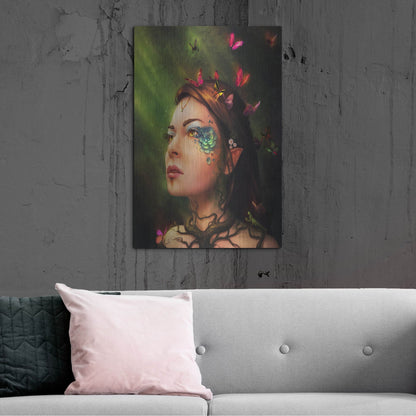 Luxe Metal Art 'Gaia' by JoJoesArt, Metal Wall Art,24x36