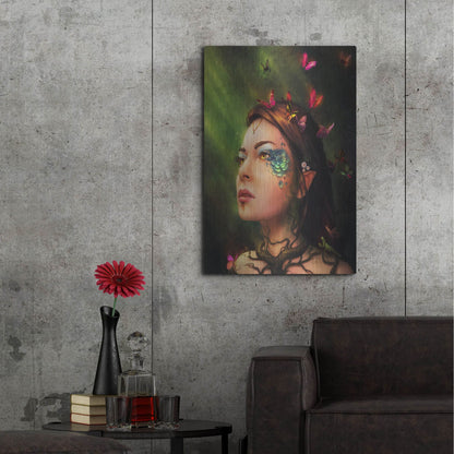 Luxe Metal Art 'Gaia' by JoJoesArt, Metal Wall Art,24x36