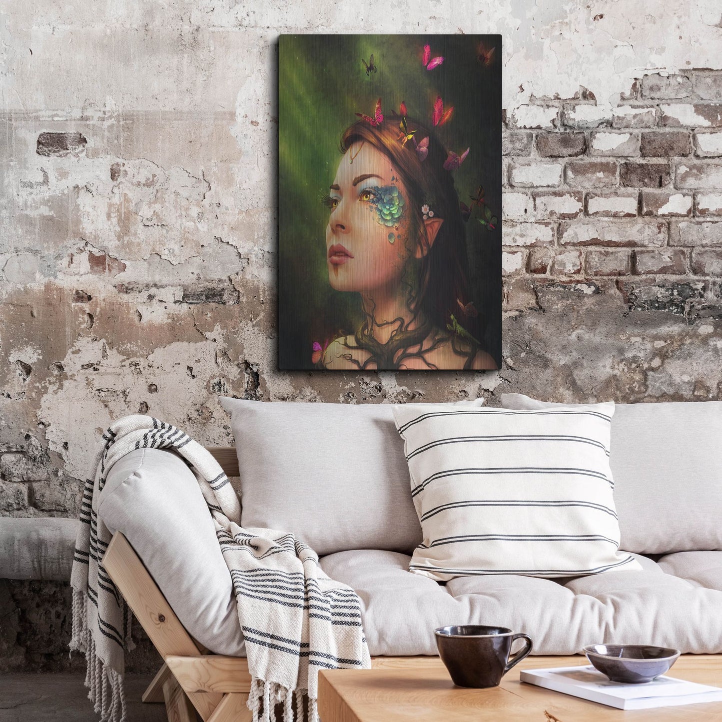 Luxe Metal Art 'Gaia' by JoJoesArt, Metal Wall Art,24x36