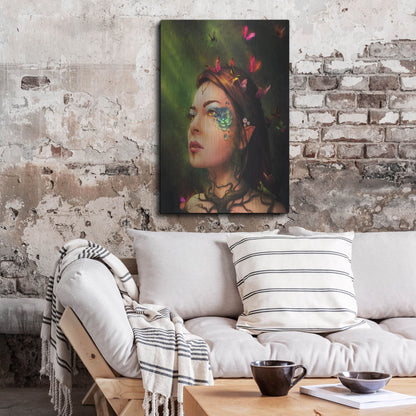 Luxe Metal Art 'Gaia' by JoJoesArt, Metal Wall Art,24x36