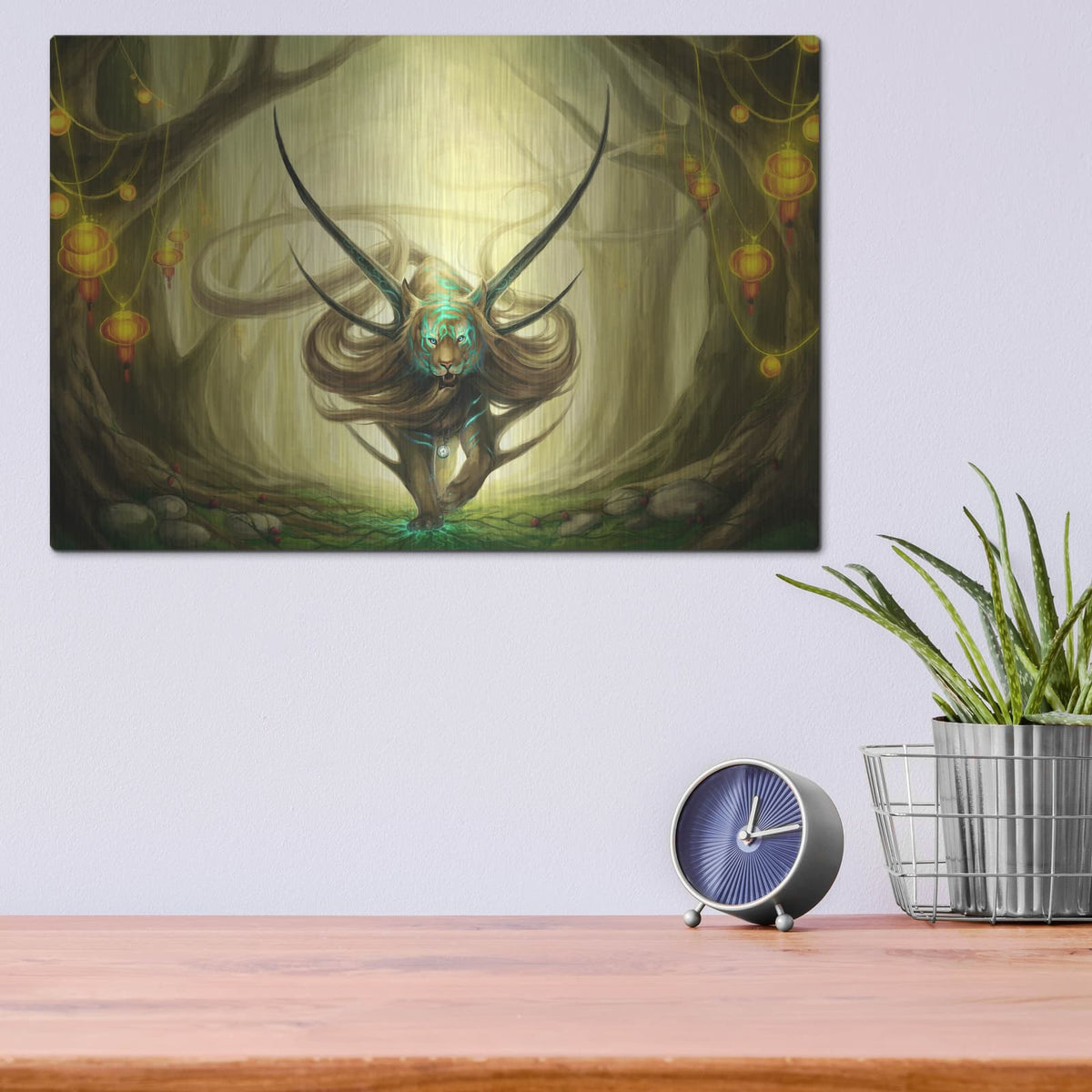 'God of Evanescence' by JoJoes Art – Metal Wall Art, 16x12 room view