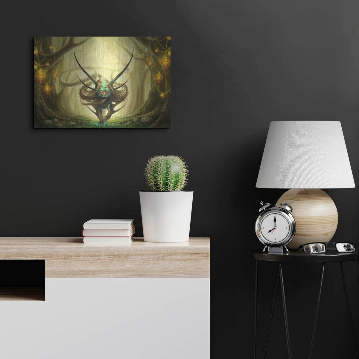 'God of Evanescence' by JoJoes Art – Metal Wall Art, 24x16 room view