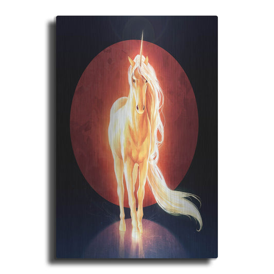 Luxe Metal Art 'Last Unicorn' by JoJoesArt, Metal Wall Art