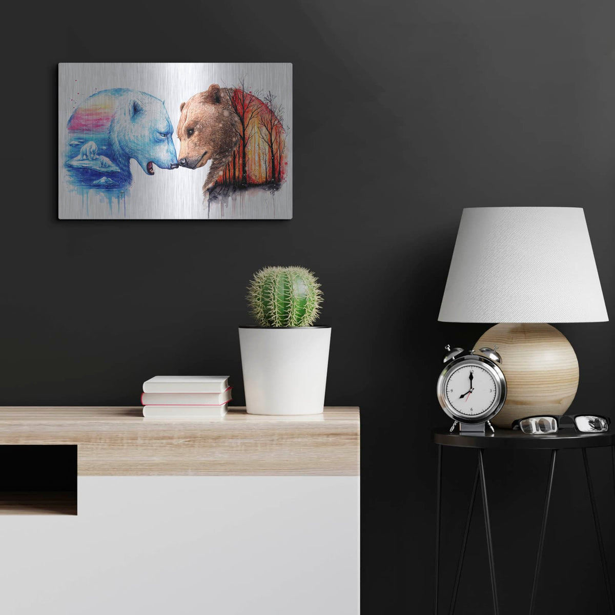 'We are in this together' by JoJoes Art – Metal Wall Art, 24x16 room view