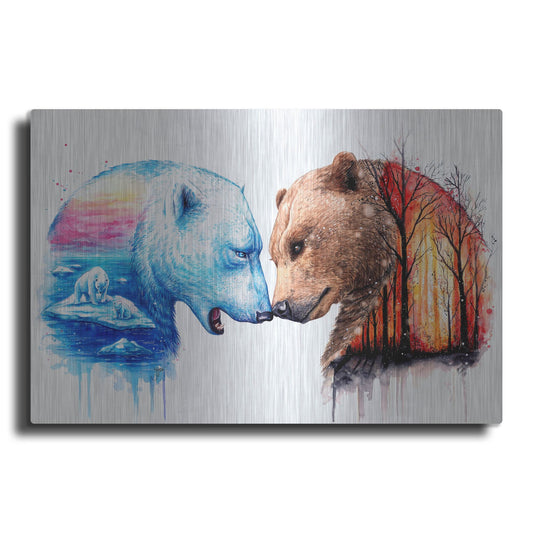 Luxe Metal Art 'We are in this together' by JoJoesArt, Metal Wall Art