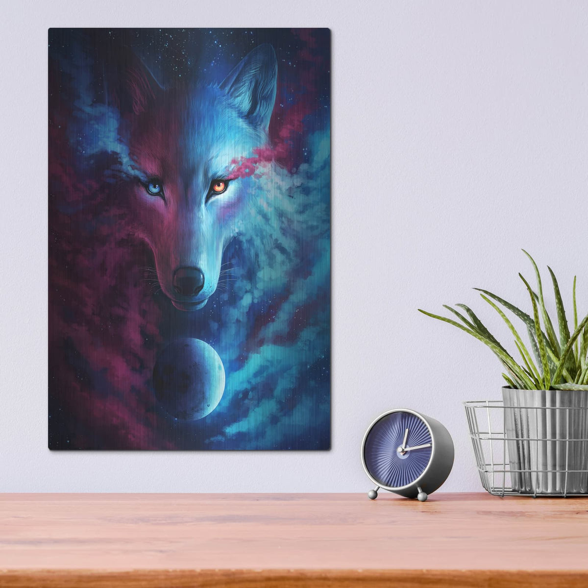 'Where Light and Dark Meet' by JoJoes Art – Metal Wall Art, 12x16 room view