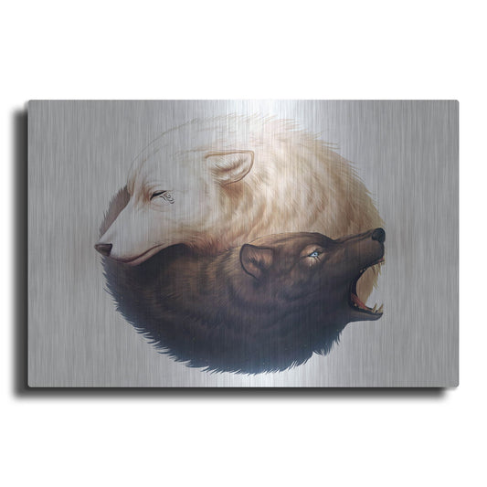 Luxe Metal Art 'Yin and Yang' by JoJoesArt, Metal Wall Art