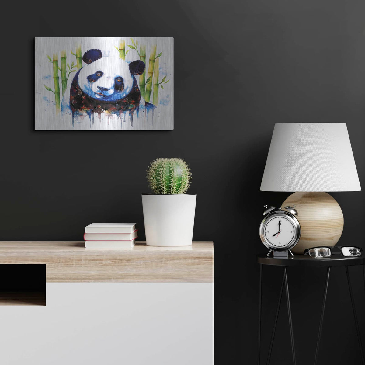 'Blue Ashes' by JoJoes Art – Metal Wall Art, 24x16 room view