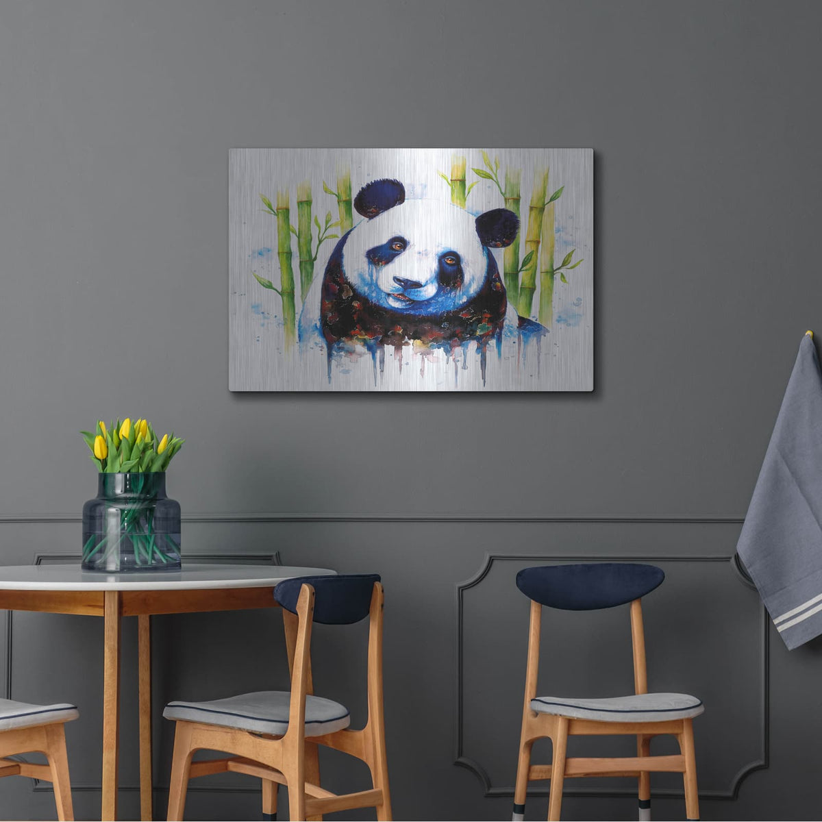 'Blue Ashes' by JoJoes Art – Metal Wall Art, 36x24 room view