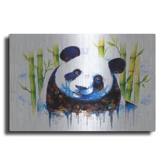 Luxe Metal Art 'Blue Ashes' by JoJoesArt, Metal Wall Art