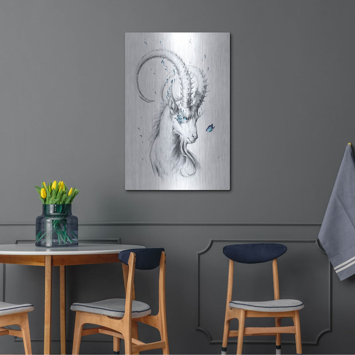 'Capricorn' by JoJoes Art – Metal Wall Art, 24x36 room view