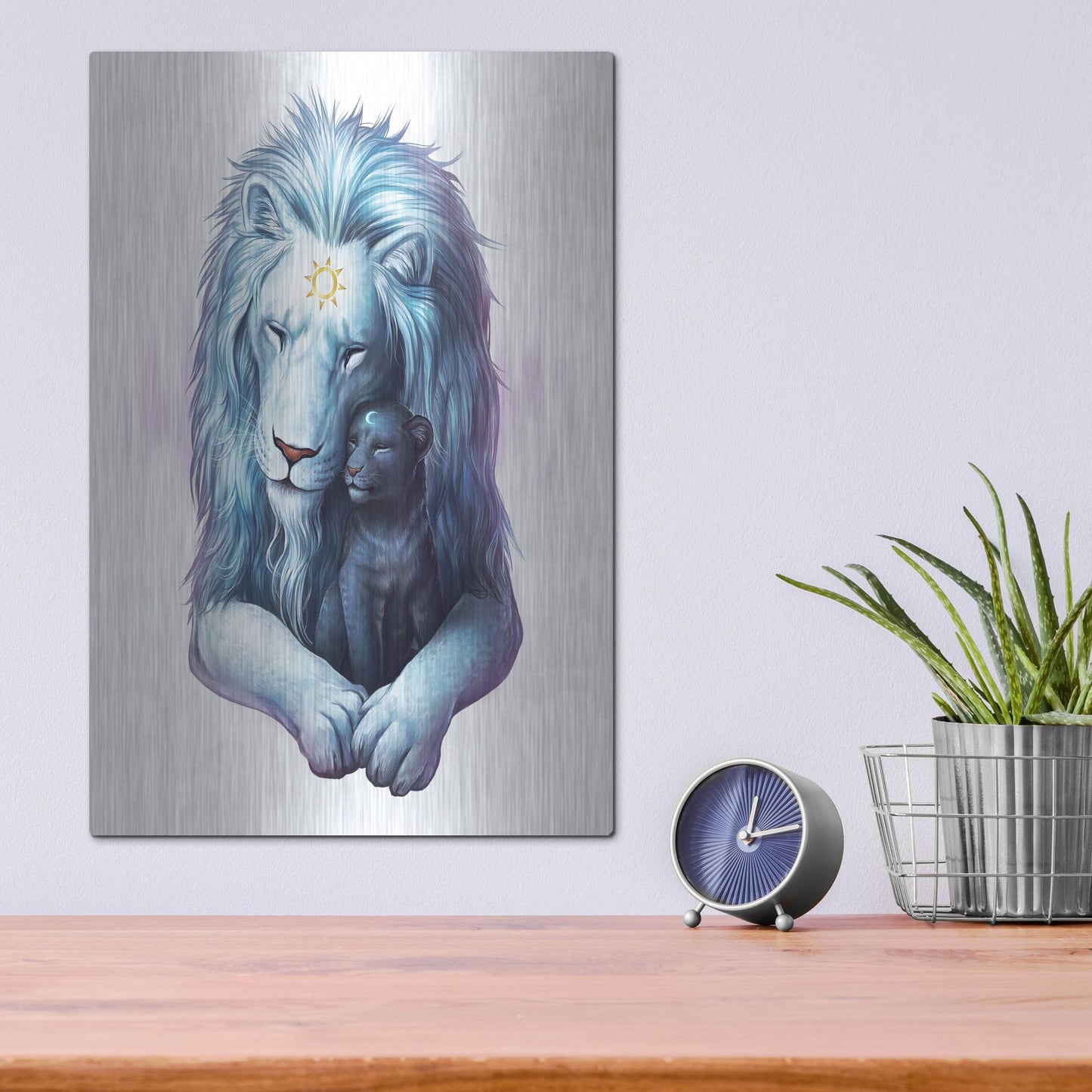 Luxe Metal Art 'Child of Light' by JoJoesArt, Metal Wall Art,12x16