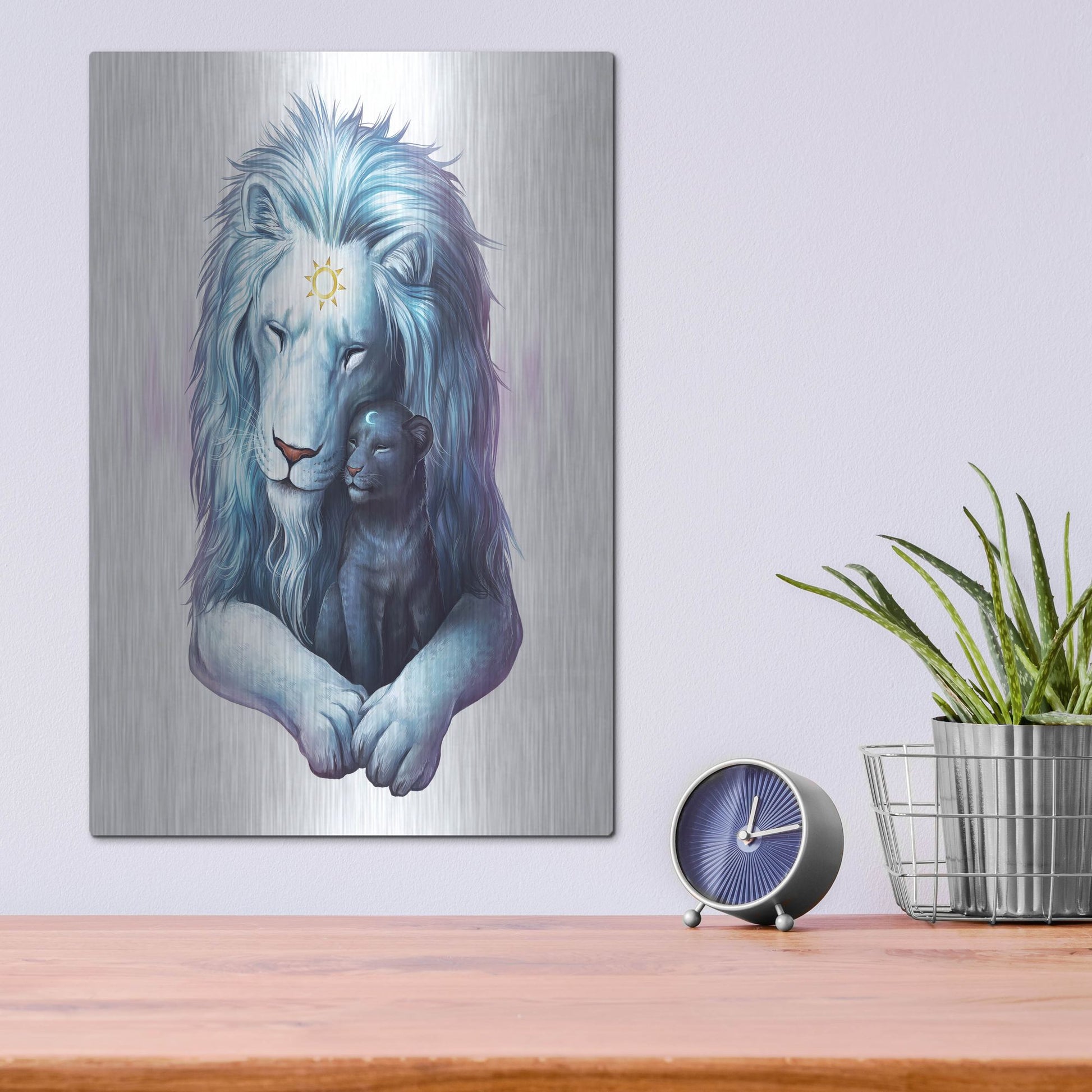 Luxe Metal Art 'Child of Light' by JoJoesArt, Metal Wall Art,12x16