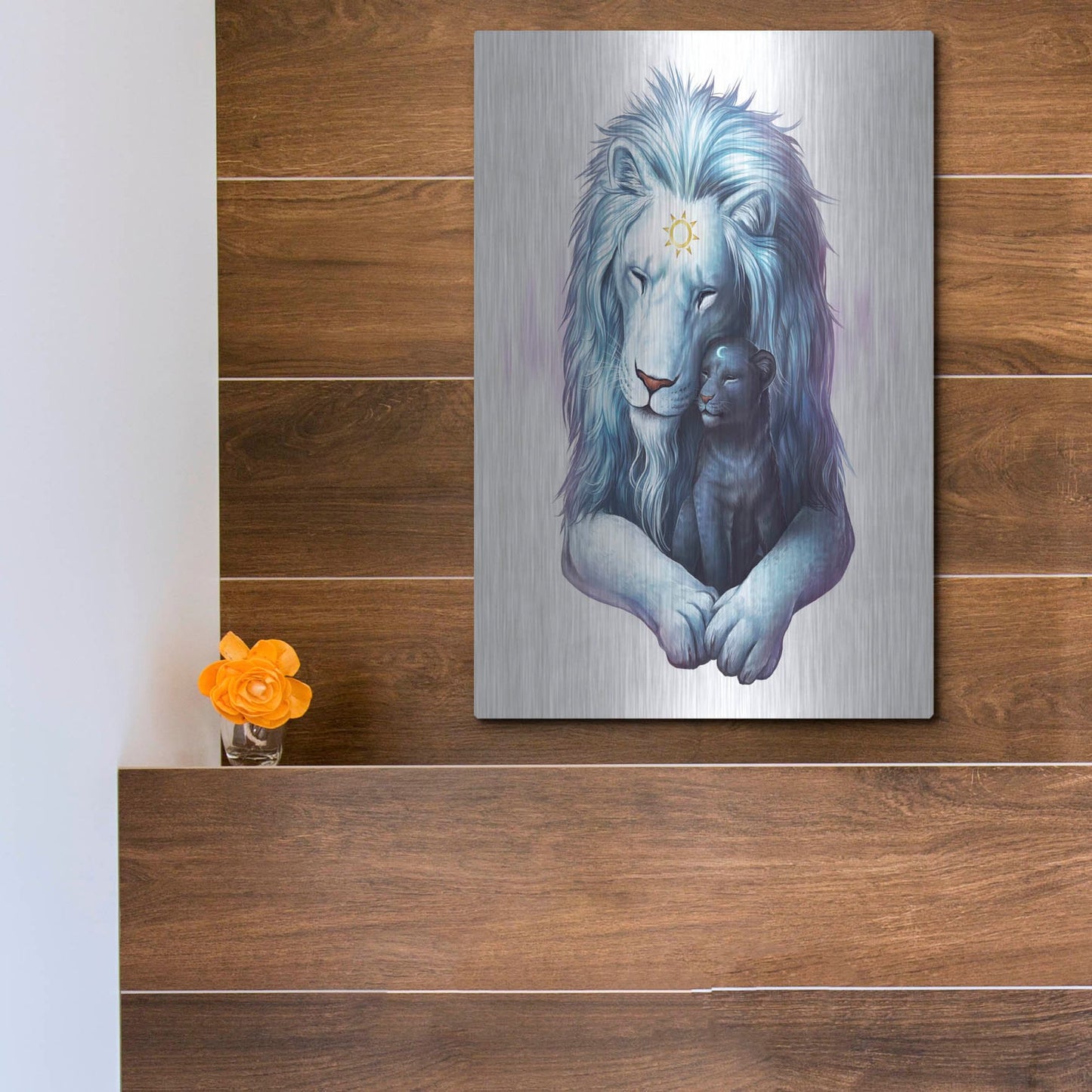 Luxe Metal Art 'Child of Light' by JoJoesArt, Metal Wall Art,12x16