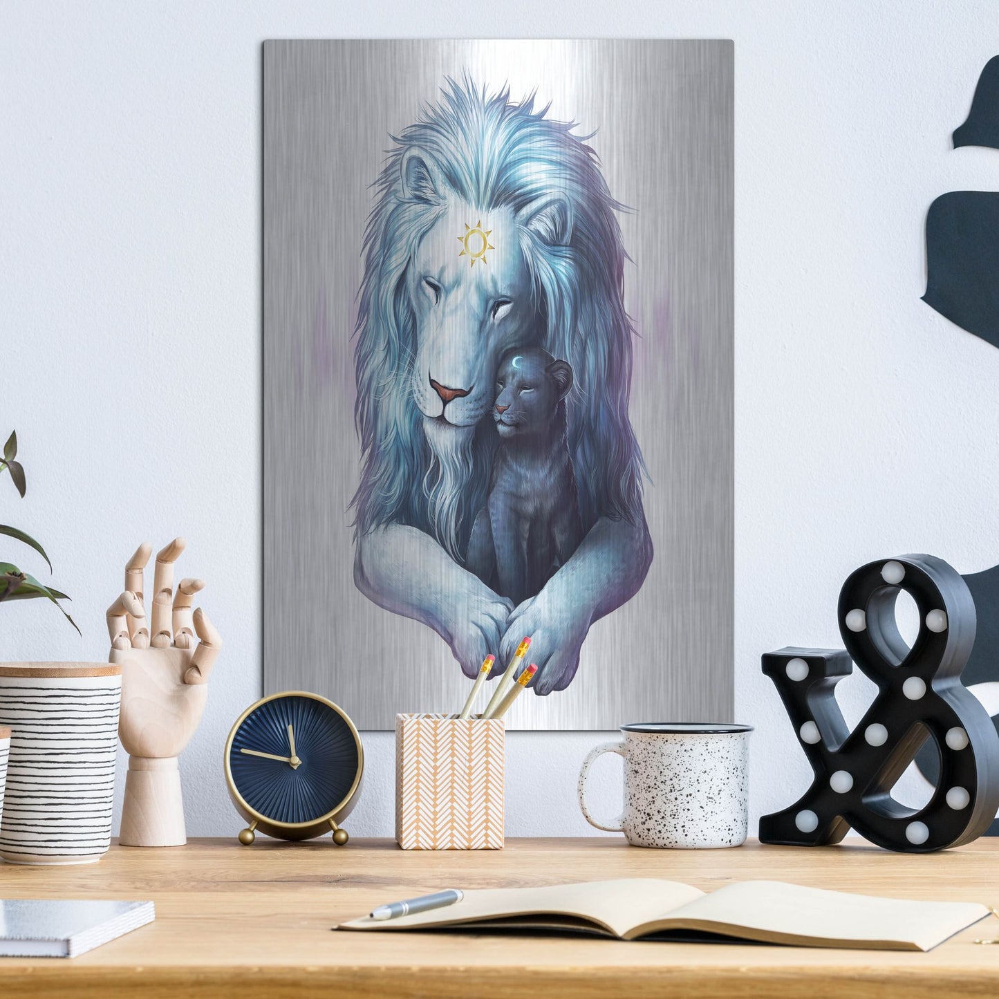 Luxe Metal Art 'Child of Light' by JoJoesArt, Metal Wall Art,12x16