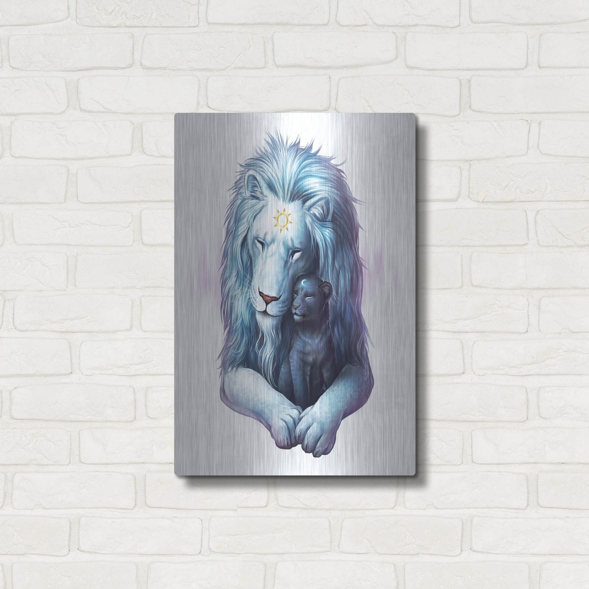 Luxe Metal Art 'Child of Light' by JoJoesArt, Metal Wall Art,16x24