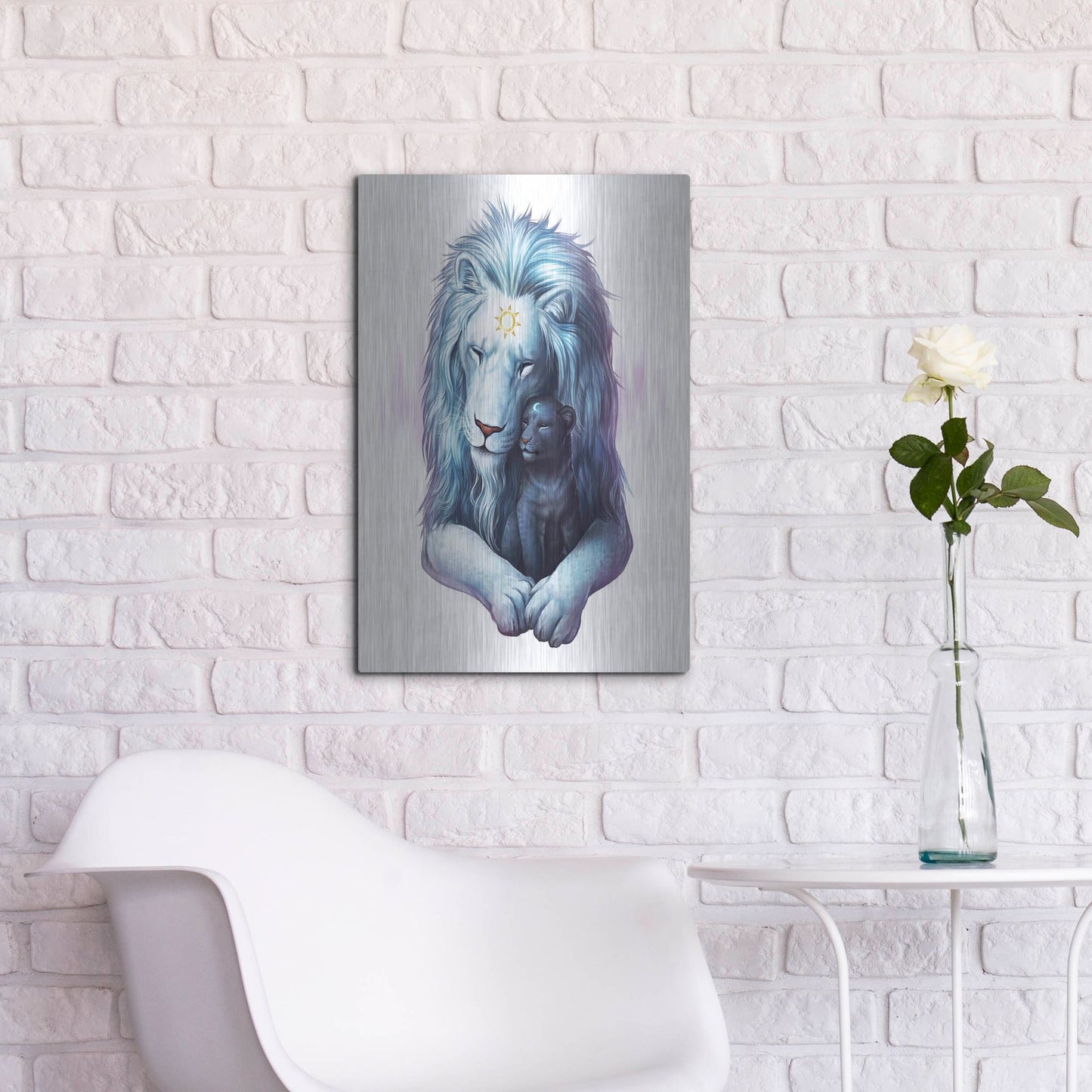 Luxe Metal Art 'Child of Light' by JoJoesArt, Metal Wall Art,16x24