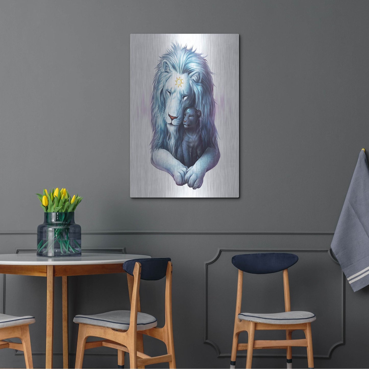 Luxe Metal Art 'Child of Light' by JoJoesArt, Metal Wall Art,24x36