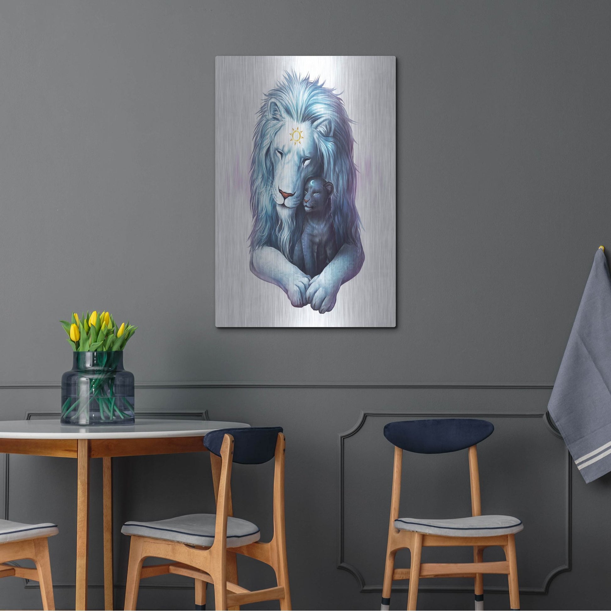 Luxe Metal Art 'Child of Light' by JoJoesArt, Metal Wall Art,24x36