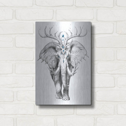 Luxe Metal Art 'Elephant Soul' by JoJoesArt, Metal Wall Art,12x16