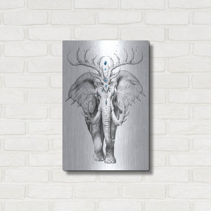 Luxe Metal Art 'Elephant Soul' by JoJoesArt, Metal Wall Art,16x24