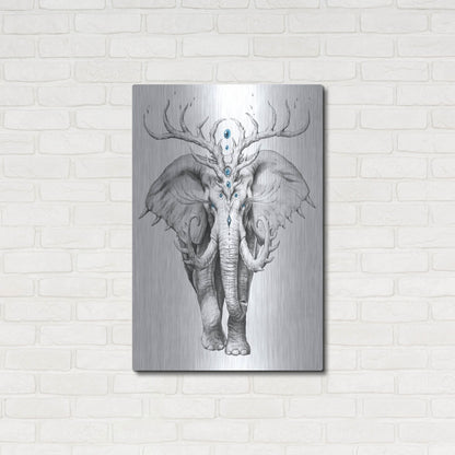 Luxe Metal Art 'Elephant Soul' by JoJoesArt, Metal Wall Art,24x36