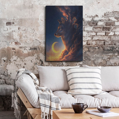 Luxe Metal Art 'Golden Moon' by JoJoesArt, Metal Wall Art,24x36