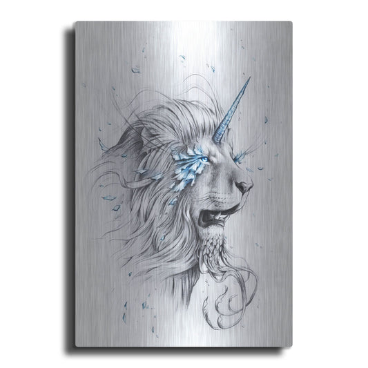 Luxe Metal Art 'Lion Soul' by JoJoesArt, Metal Wall Art