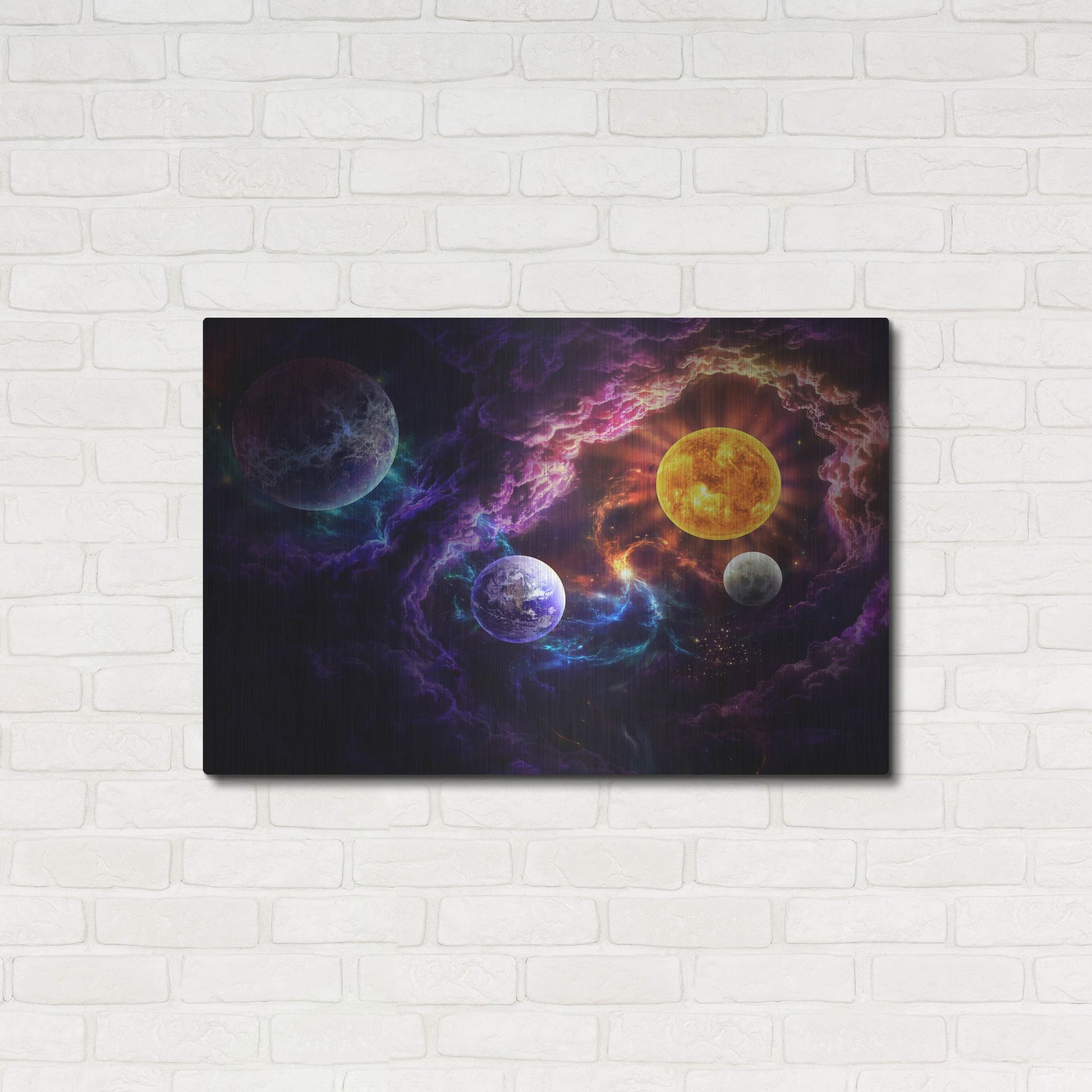 Luxe Metal Art 'Plan of Salvation' by JoJoesArt, Metal Wall Art,36x24