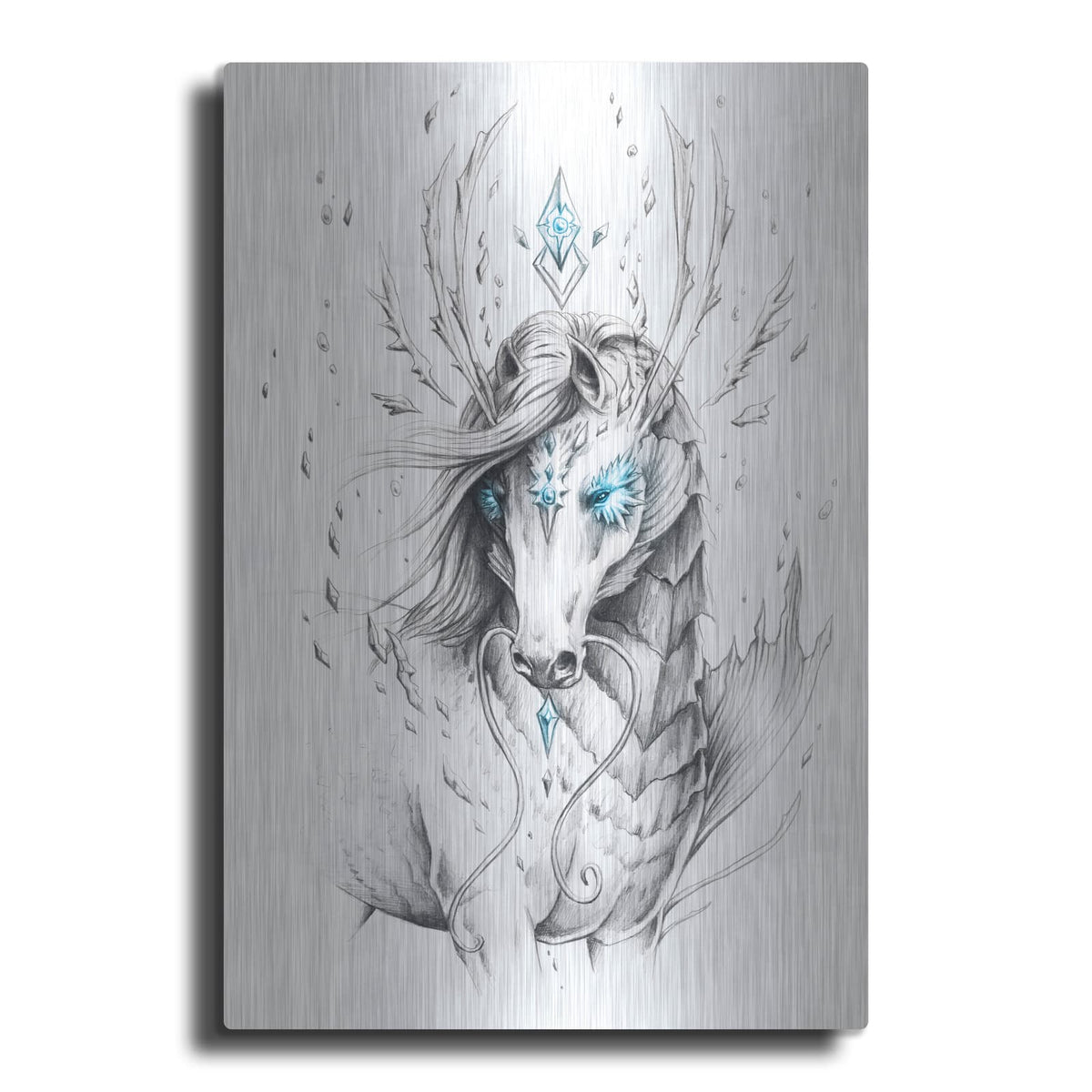 'Sea Horse' by JoJoes Art – Metal Wall Art