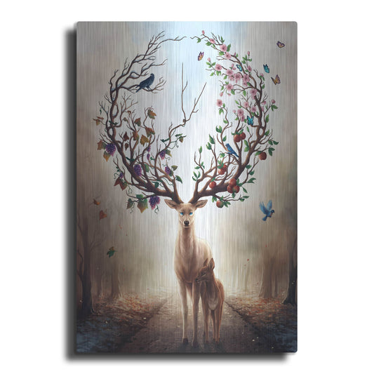 Luxe Metal Art 'Seasons' by JoJoesArt, Metal Wall Art