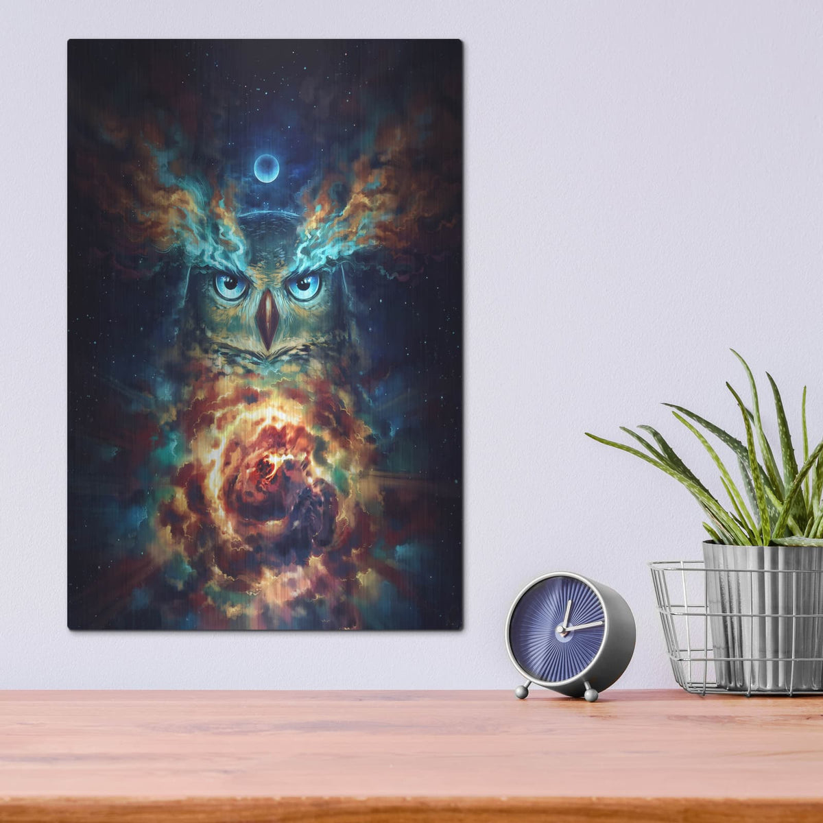 'Aurowla' by JoJoes Art – Metal Wall Art, 12x16 room view
