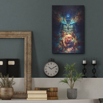 Luxe Metal Art 'Aurowla' by JoJoesArt, Metal Wall Art,12x16