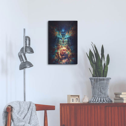 Luxe Metal Art 'Aurowla' by JoJoesArt, Metal Wall Art,16x24