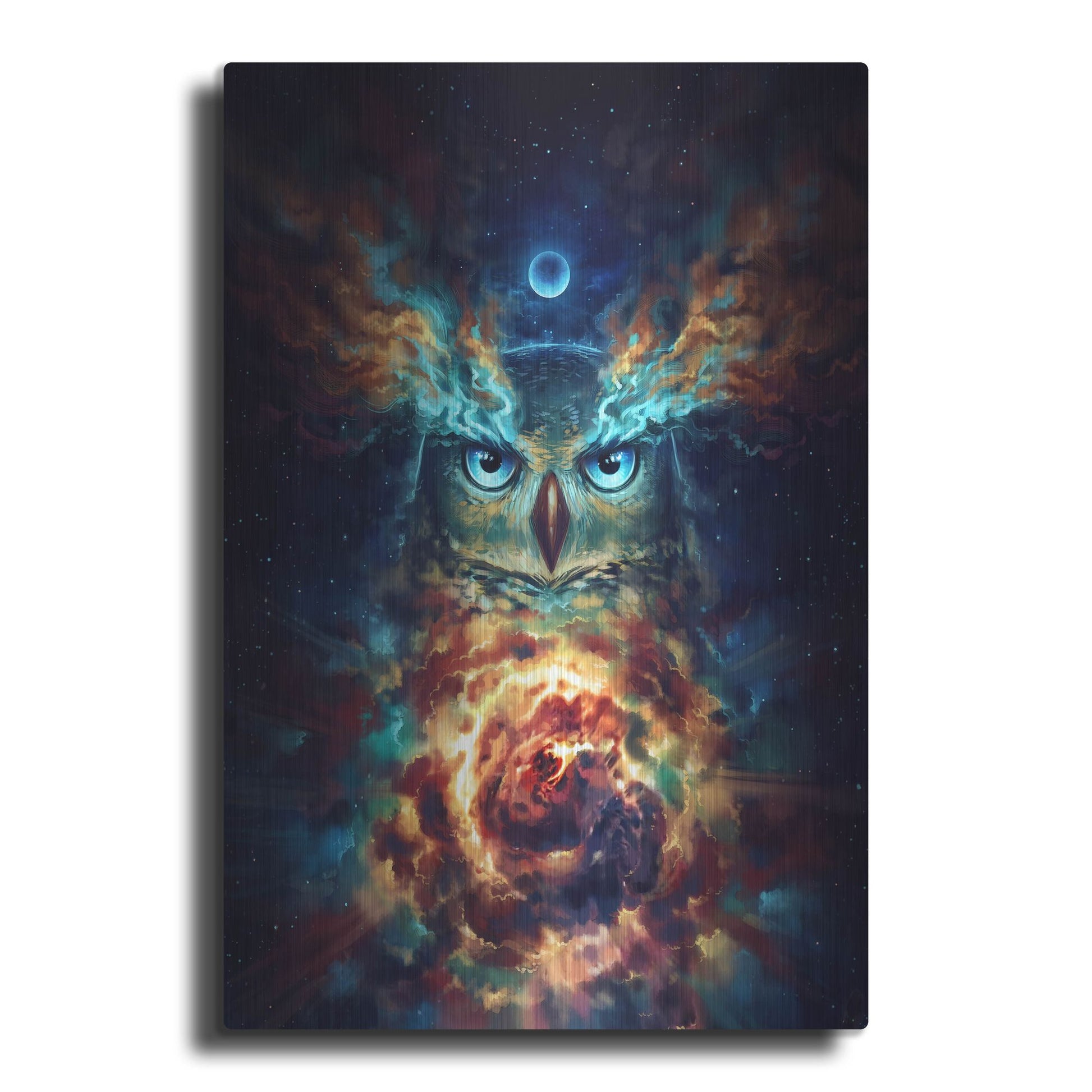 Luxe Metal Art 'Aurowla' by JoJoesArt, Metal Wall Art