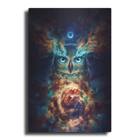 Luxe Metal Art 'Aurowla' by JoJoesArt, Metal Wall Art