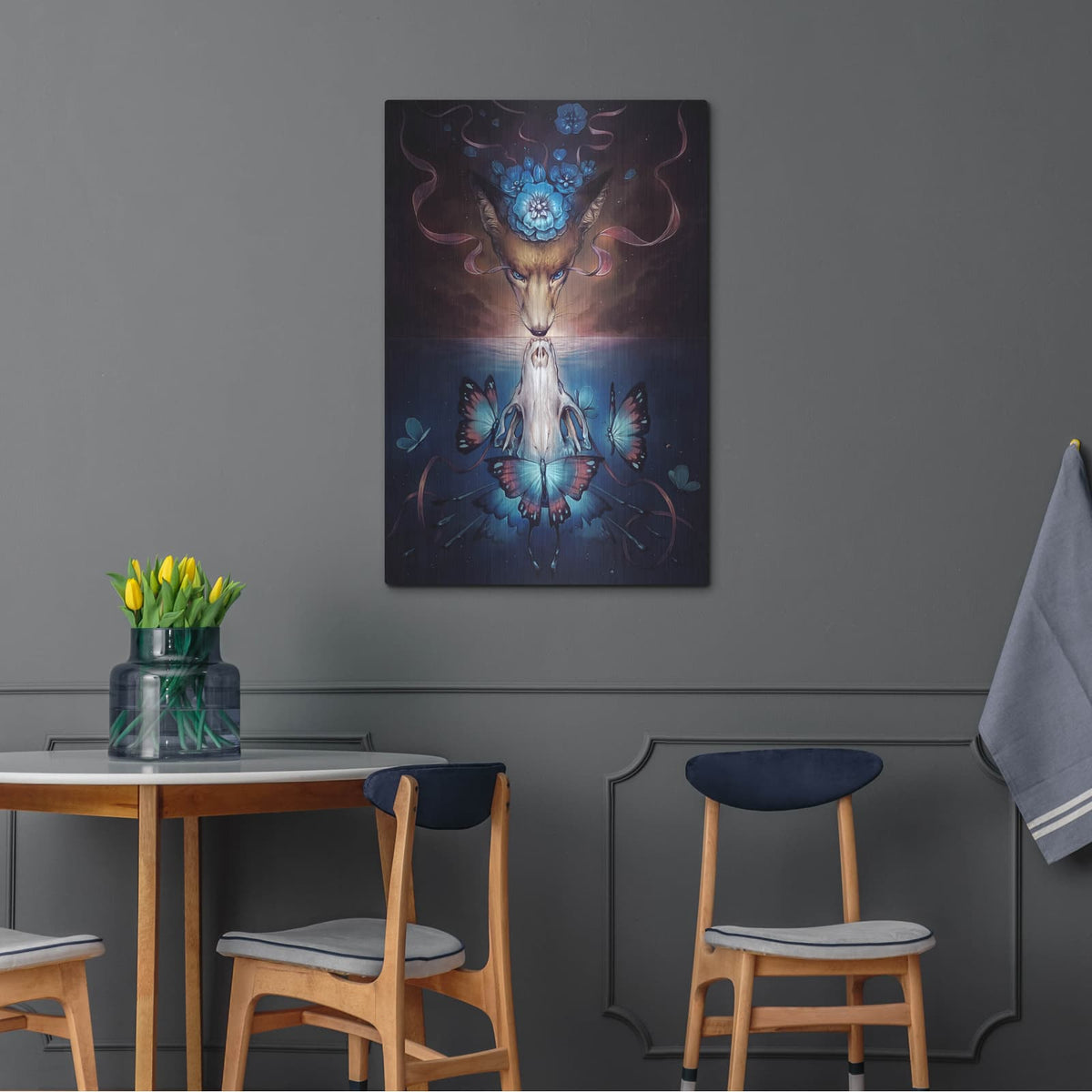 'Beautiful Death Colored' by JoJoes Art – Metal Wall Art, 24x36 room view