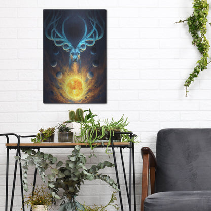 Luxe Metal Art 'Celestial' by JoJoesArt, Metal Wall Art,12x16