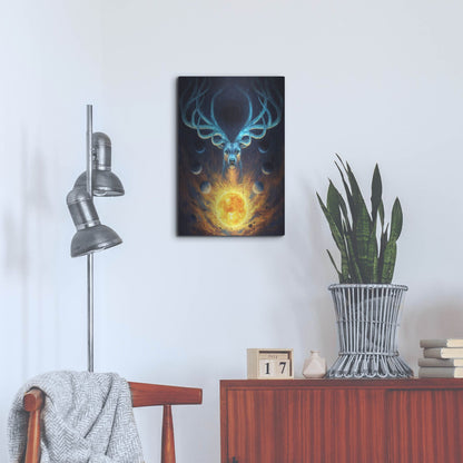 Luxe Metal Art 'Celestial' by JoJoesArt, Metal Wall Art,16x24
