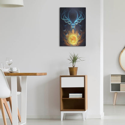 Luxe Metal Art 'Celestial' by JoJoesArt, Metal Wall Art,16x24