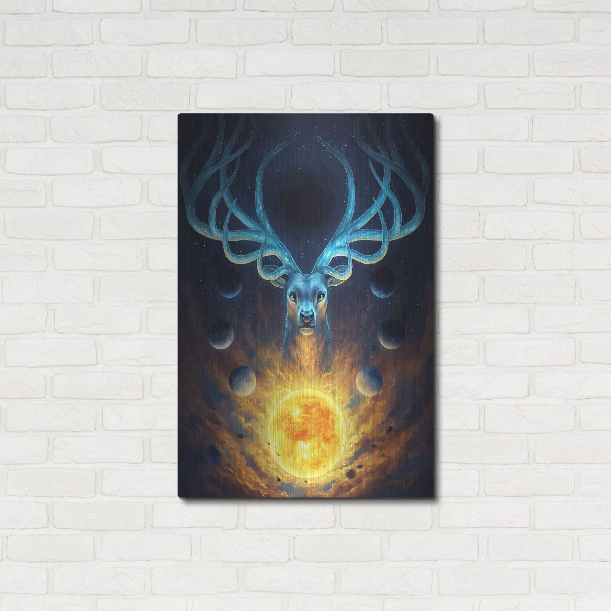 Luxe Metal Art 'Celestial' by JoJoesArt, Metal Wall Art,24x36