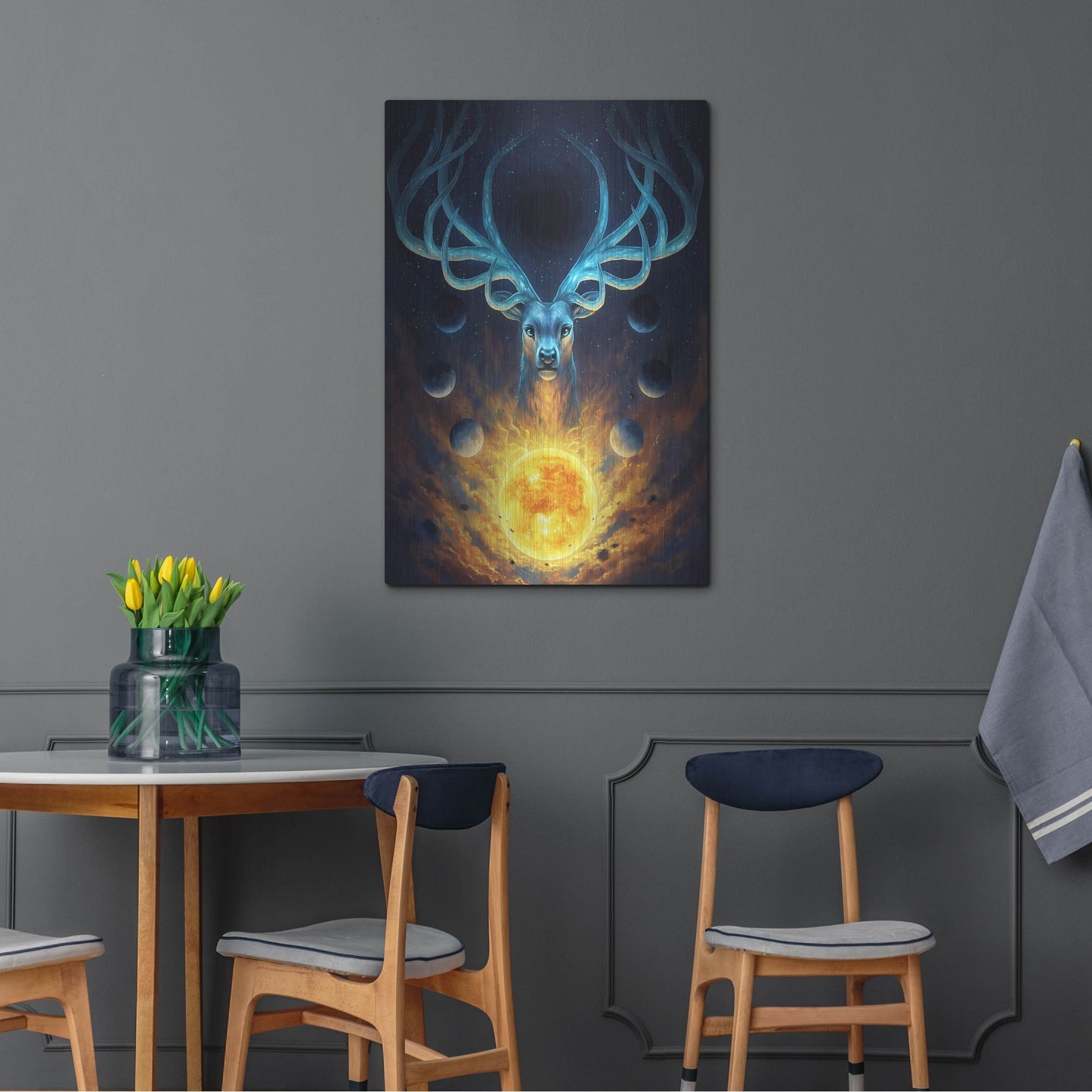 Luxe Metal Art 'Celestial' by JoJoesArt, Metal Wall Art,24x36