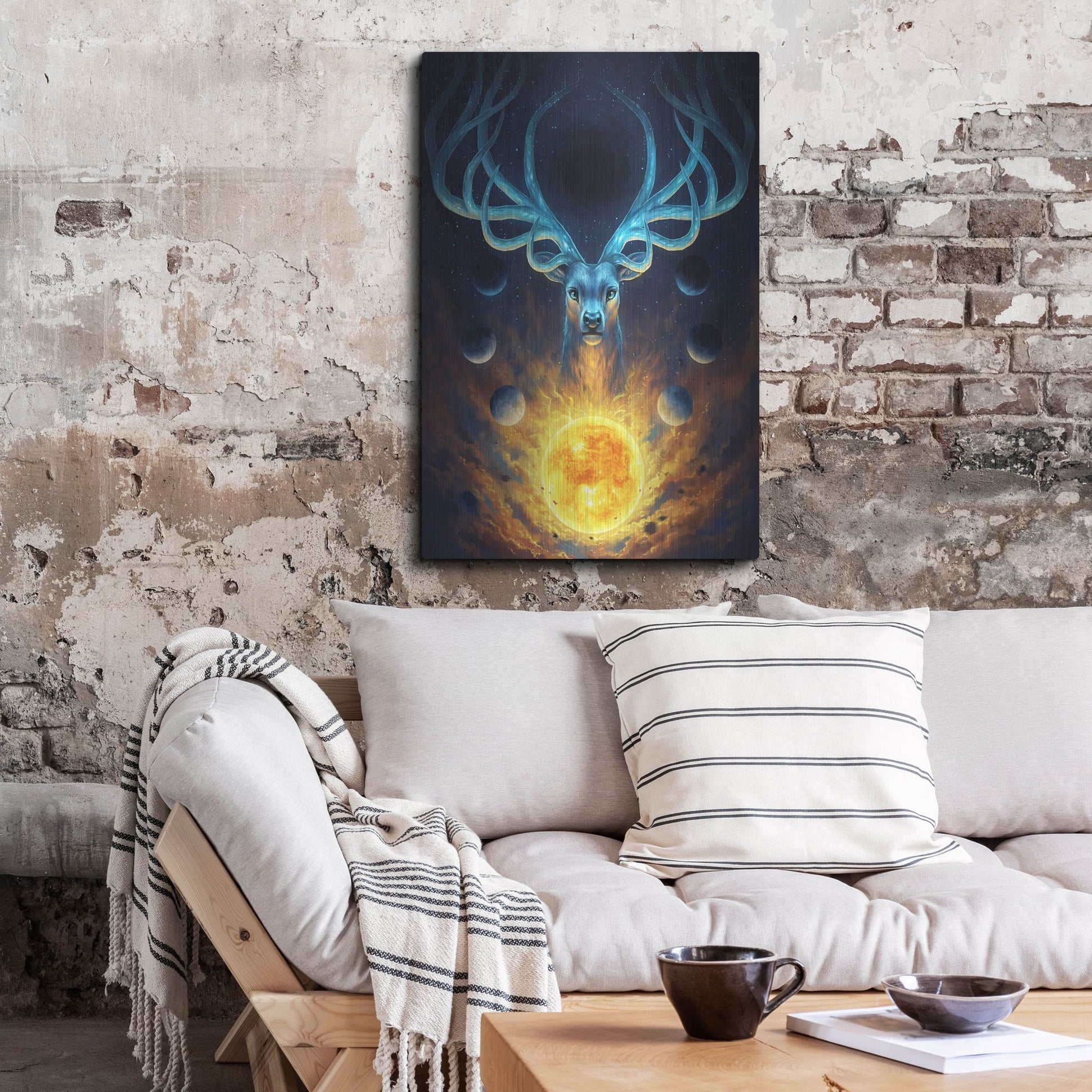 Luxe Metal Art 'Celestial' by JoJoesArt, Metal Wall Art,24x36