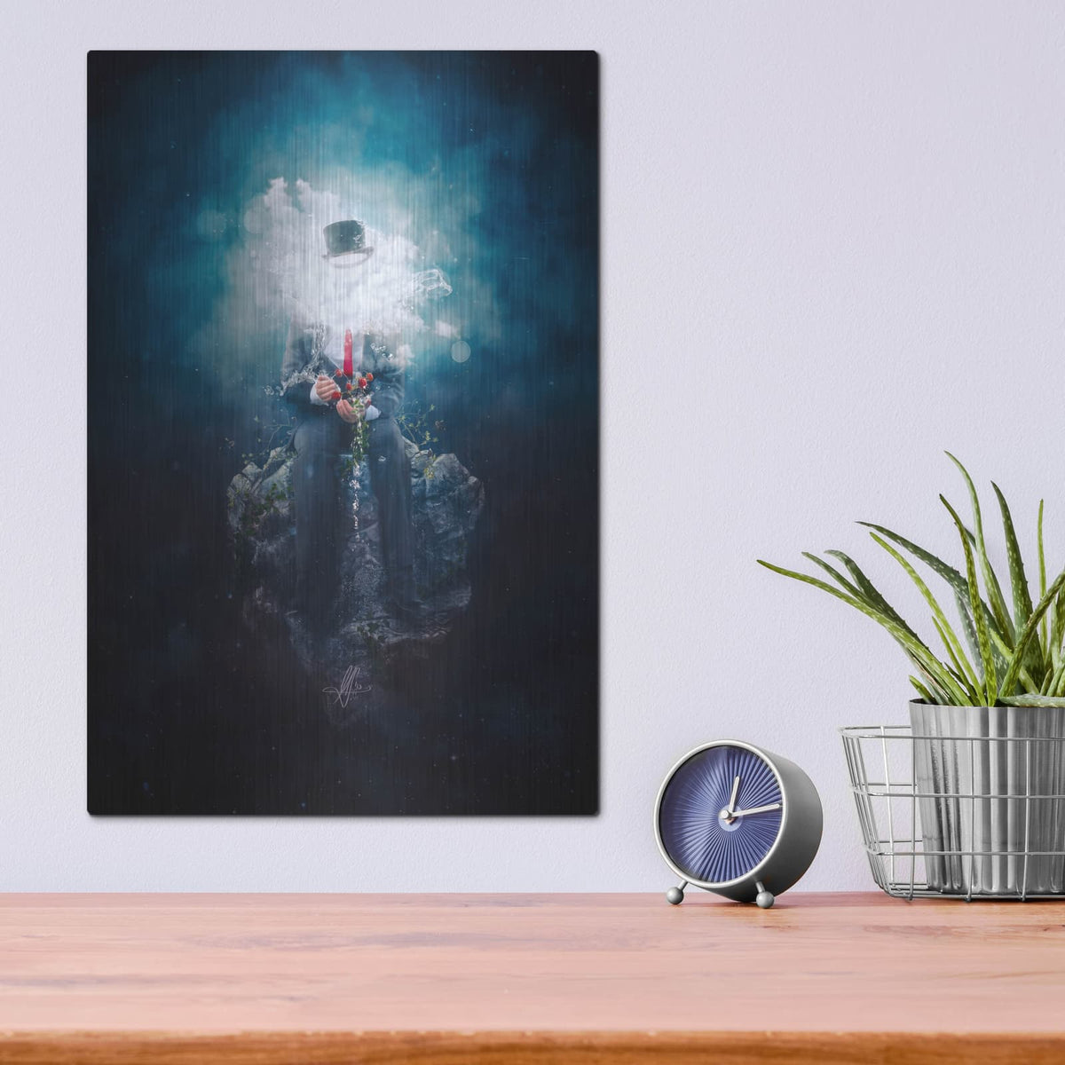 'Patience' by Mario Sanchez Nevado – Metal Wall Art, 12x16 room view
